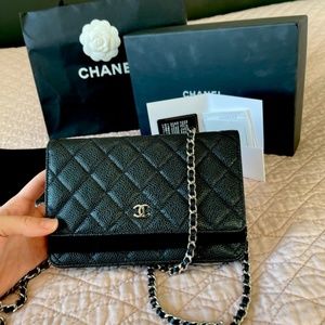 CHANEL | Bags | Channel Caviar Leather Woc Bagwith Receipt | Poshmark